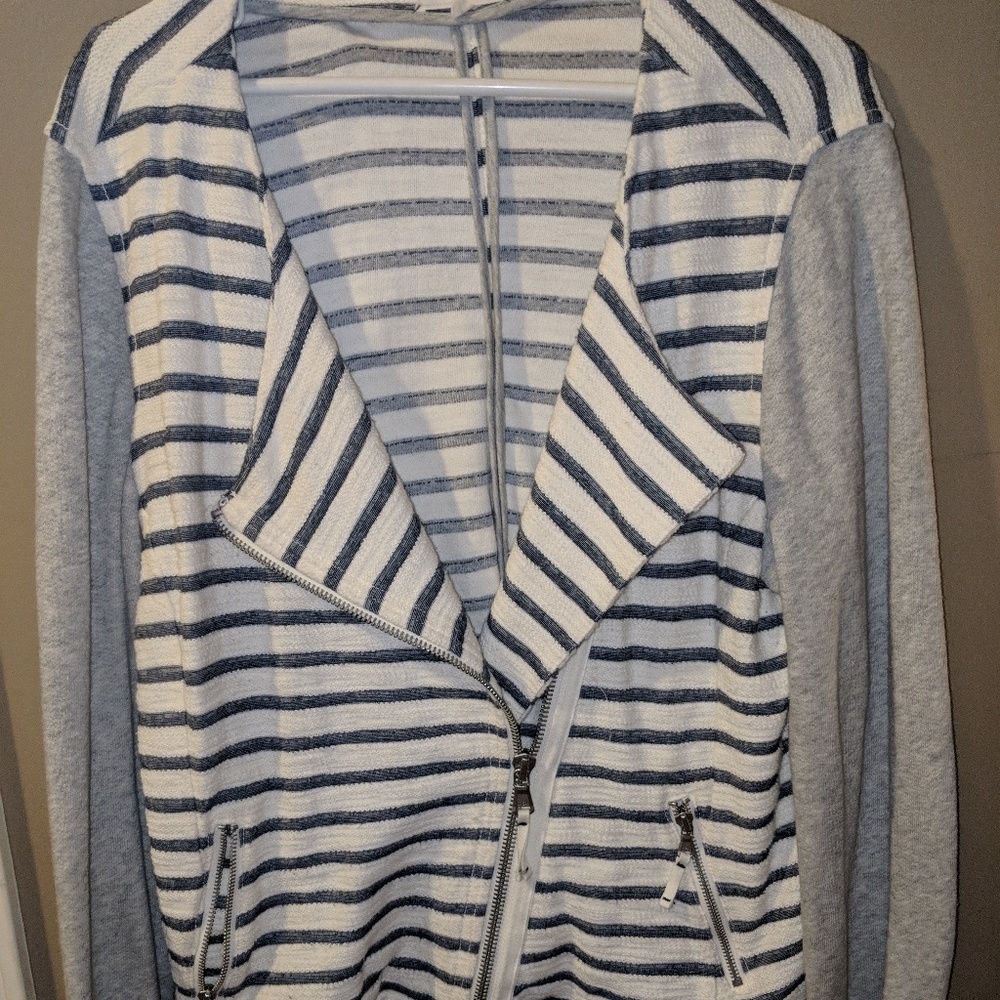 Ann Taylor Loft Lou & Grey Motto Asymmetrical Zip